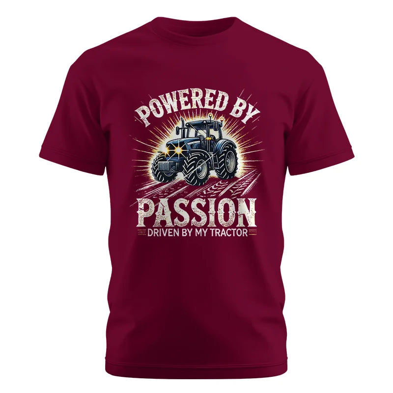 Powered By Passion Driven By My Tractor - Unisex Cotton Crew Tee