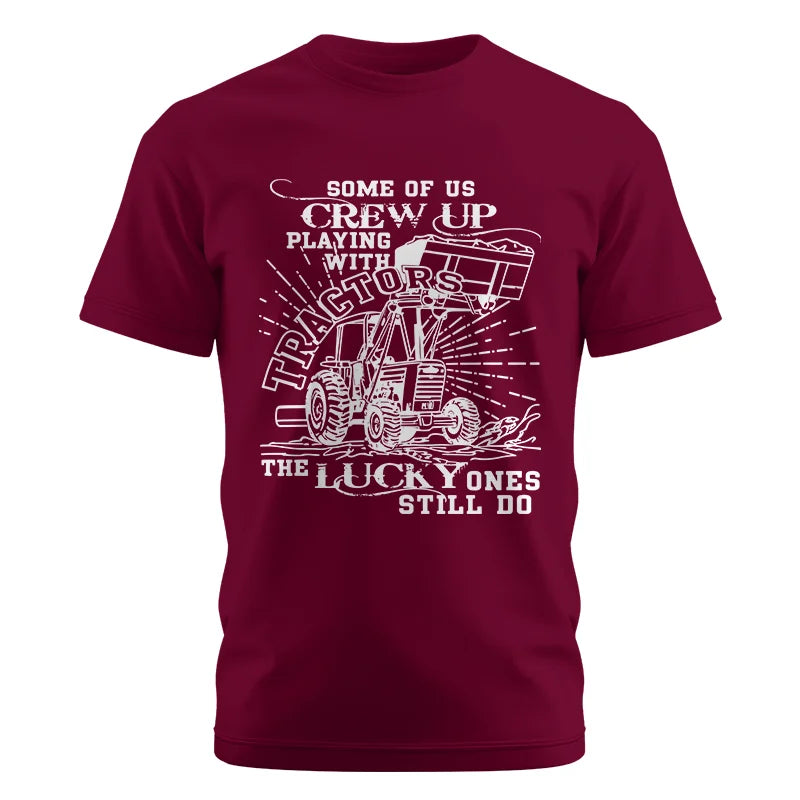 Some Of Us Grew Up Playing With Tractors 1 - Unisex Cotton Crew Tee