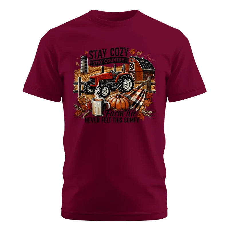 Stay Cozy_Stay Country_Farm Life Never Felt This Comfy - Unisex Cotton Crew Tee