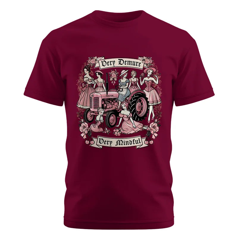 Very Demure Very Mindful Tractor - Unisex Cotton Crew Tee