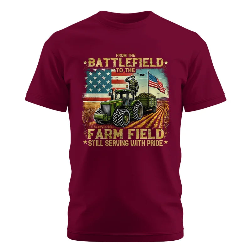 Image of Veteran Farmer From The Battlefield To The Farm Field 2 - Unisex Cotton Crew Tee