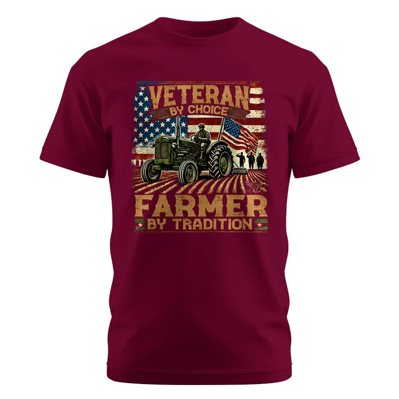 Veteran Farmer Veteran By Choice_Farmer By Tradition - Unisex Cotton Crew Tee