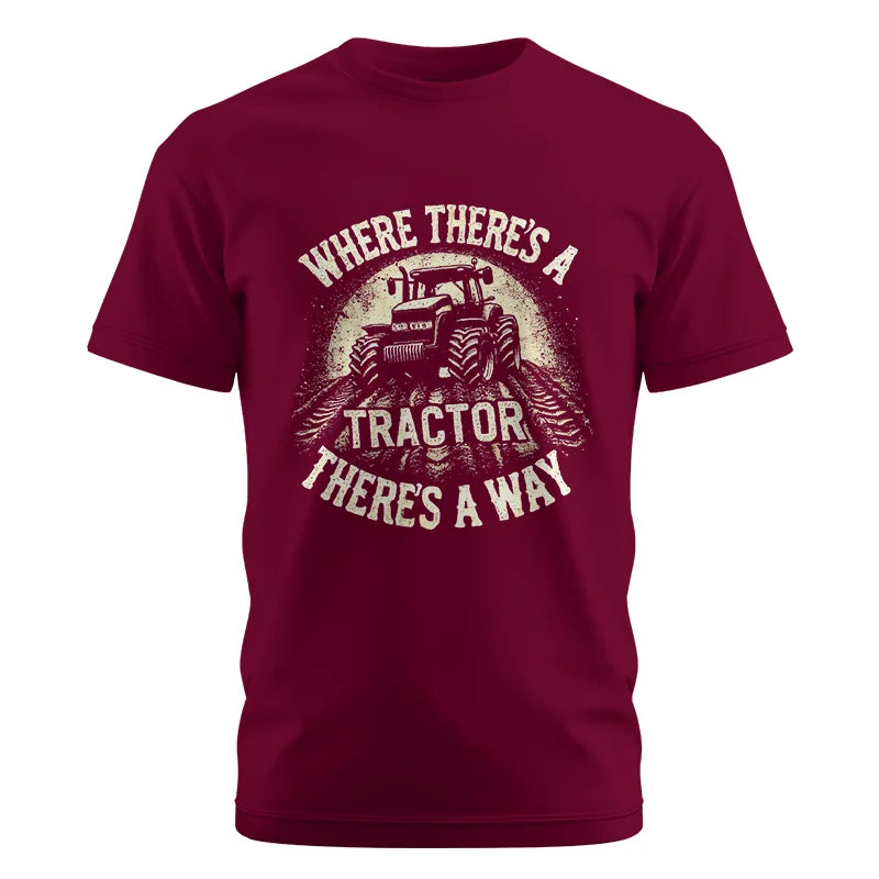 Image of Where There's A Tractor There's A Way 3 - Unisex Cotton Crew Tee