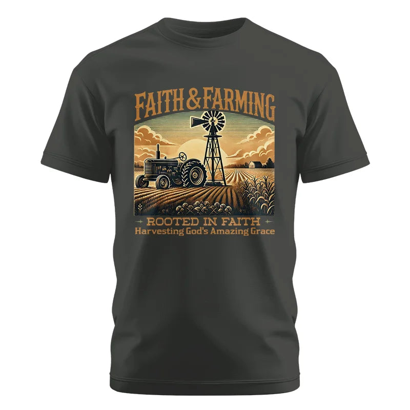 Faith And Farming 3 - Unisex Cotton Crew Tee