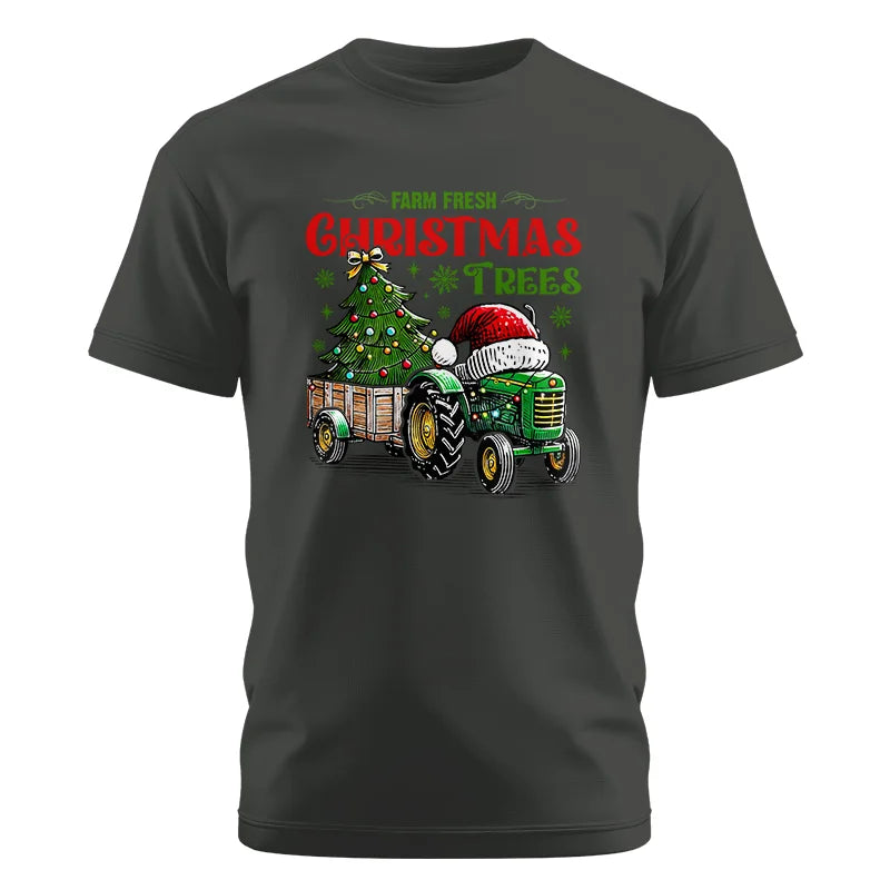 Farm Fresh Christmas Trees - Unisex Cotton Crew Tee