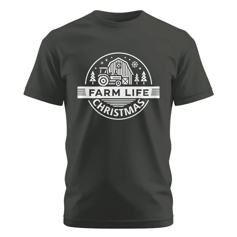 Image of Farm Life Christmas 1 - Unisex Cotton Crew Tee