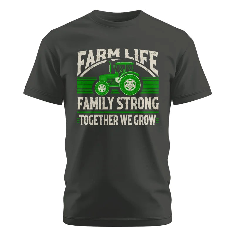 Farm life Family Strong_Together We grow - Unisex Cotton Crew Tee