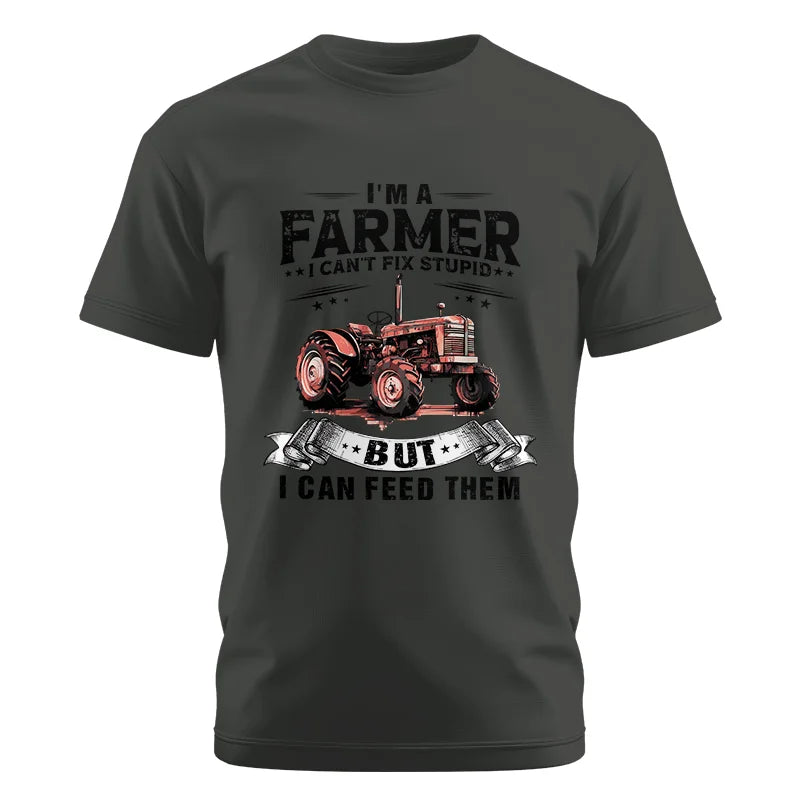 Image of Farmer Can't Fix Stupid - Unisex Cotton Crew Tee