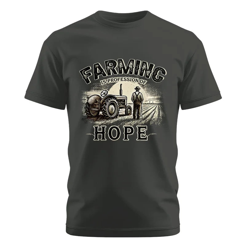 Image of Farming Is A Profession Of Hope 2 - Unisex Cotton Crew Tee