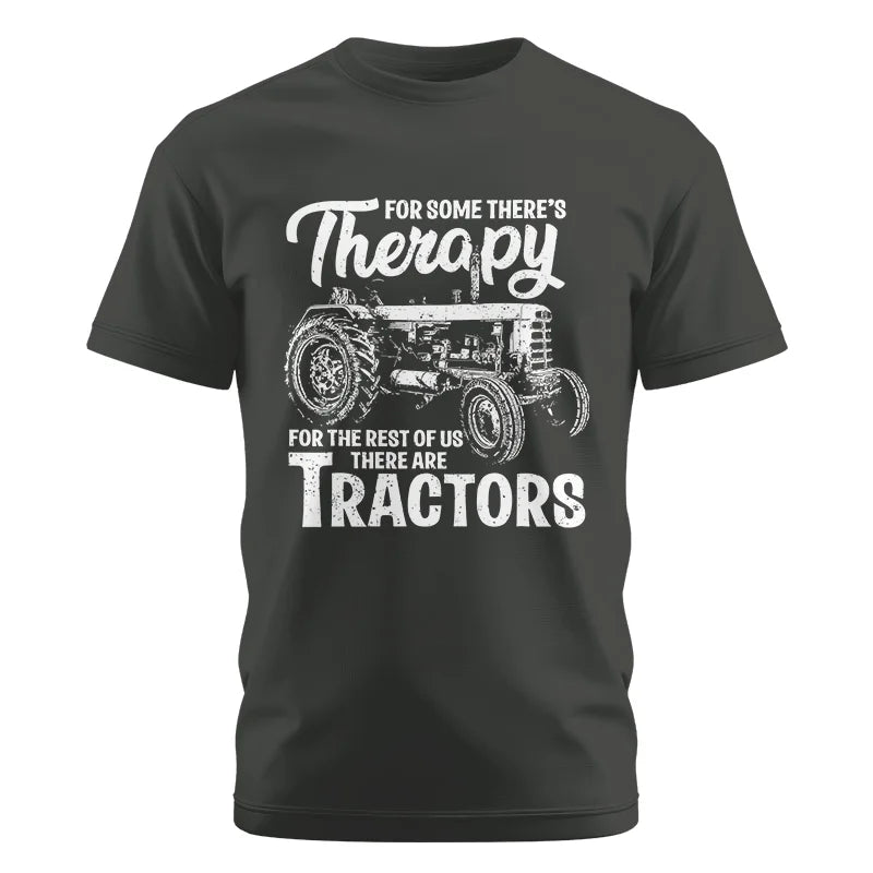 Funny Farmer Therapy Vintage Tractor Lover - Unisex Cotton Crew Tee