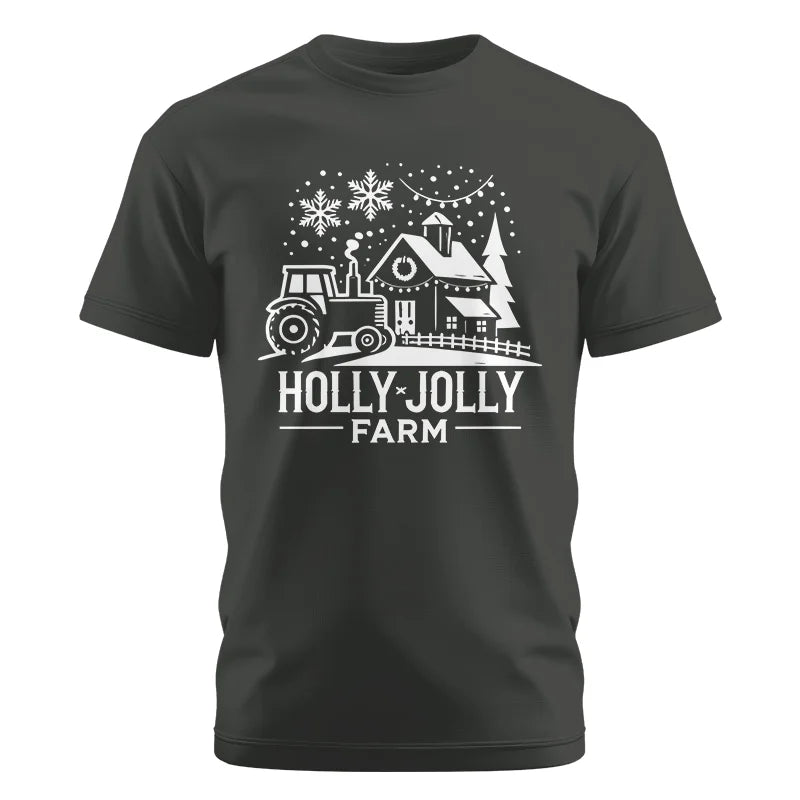 Image of Holly Jolly 3 - Unisex Cotton Crew Tee