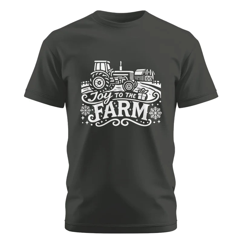 Image of Joy To The Farm 1 - Unisex Cotton Crew Tee