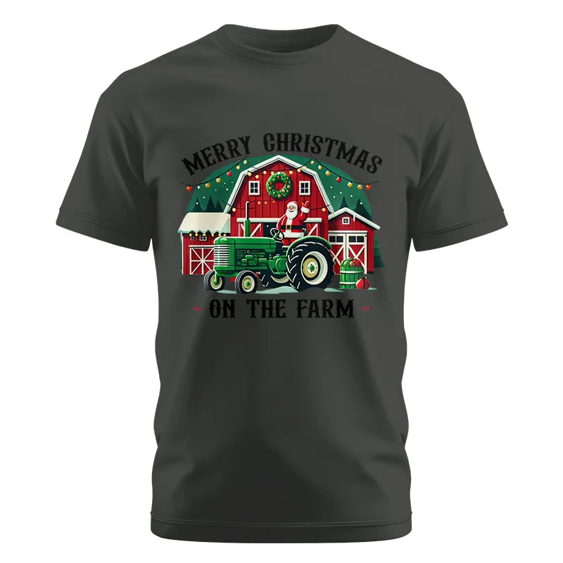 Merry Christmas On The Farm 1 - Unisex Cotton Crew Tee