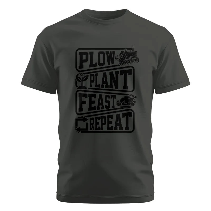 Image of Plow Plant Feast Repeat 1 - Unisex Cotton Crew Tee