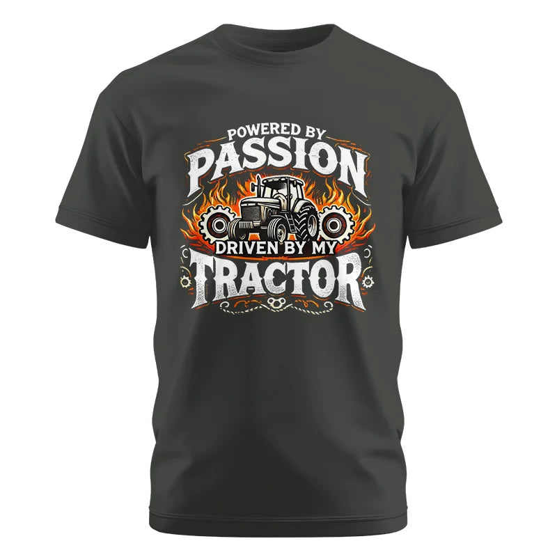 Powered By Passion Driven By My Tractor 1 - Unisex Cotton Crew Tee