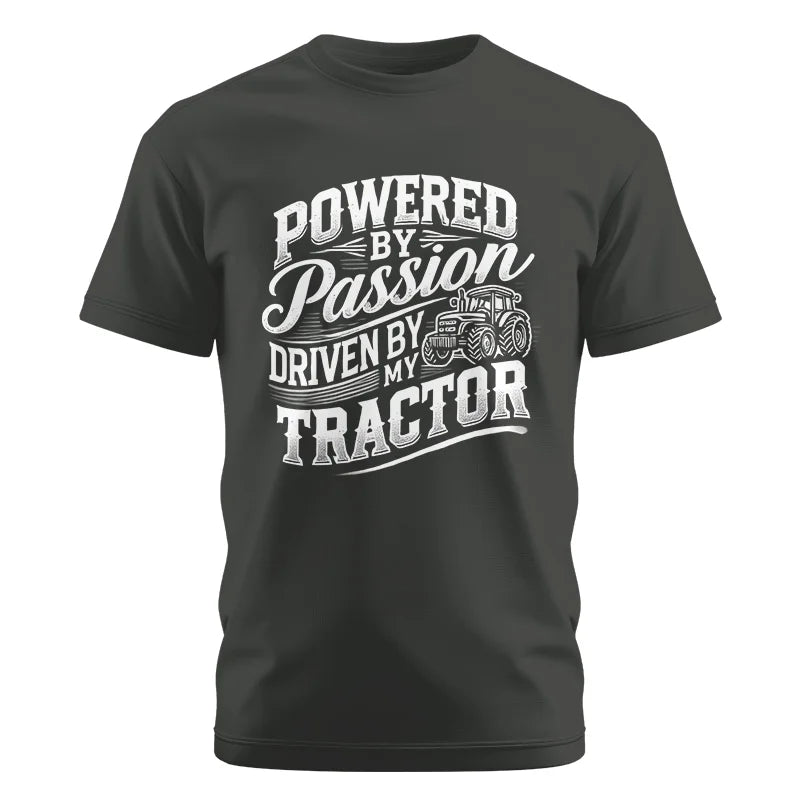 Powered By Passion Driven By My Tractor 2 - Unisex Cotton Crew Tee