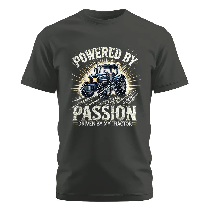 Powered By Passion Driven By My Tractor - Unisex Cotton Crew Tee