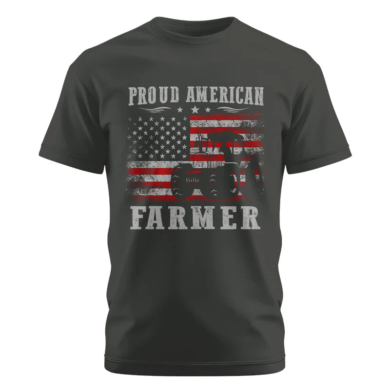 Image of Proud American Farmer - Unisex Cotton Crew Tee