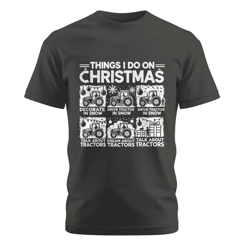 Things I Do On Christmas - Unisex Cotton Crew Tee