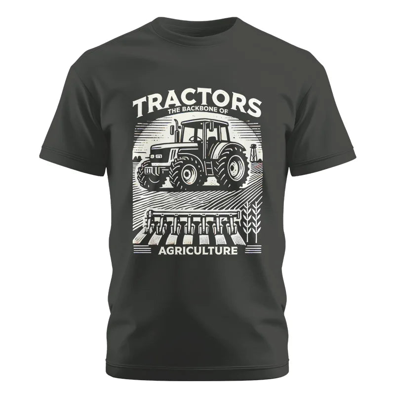 Image of Tractors The Backbone Of Agriculture - Unisex Cotton Crew Tee