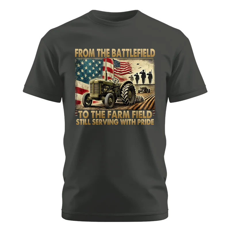 Veteran Farmer From The Battlefield To The Farm Field 1 - Unisex Cotton Crew Tee