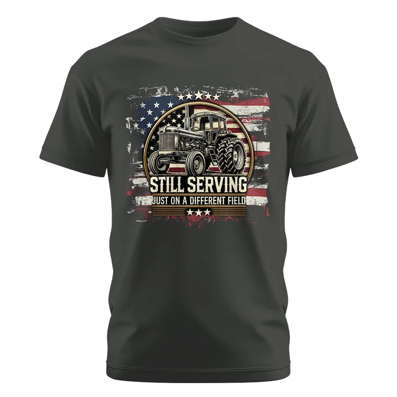 Veteran Farmer Still Serving 1 - Unisex Cotton Crew Tee