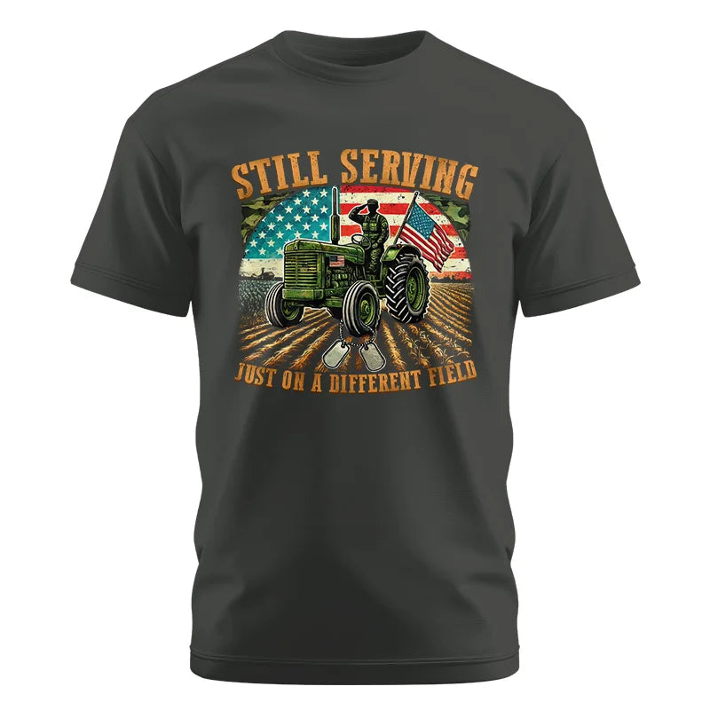 Image of Veteran Farmer Still Serving 9 - Unisex Cotton Crew Tee