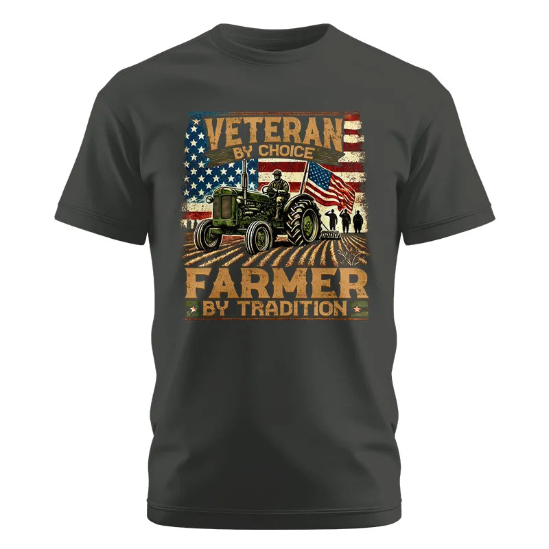 Image of Veteran Farmer Veteran By Choice_Farmer By Tradition - Unisex Cotton Crew Tee