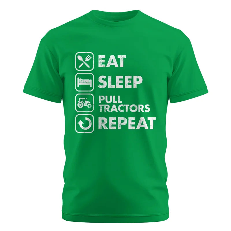 Image of Eat Sleep Pull Tractors Repeat - Unisex Cotton Crew Tee