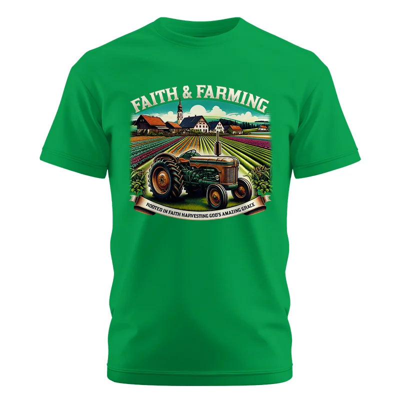 Faith And Farming 4 - Unisex Cotton Crew Tee