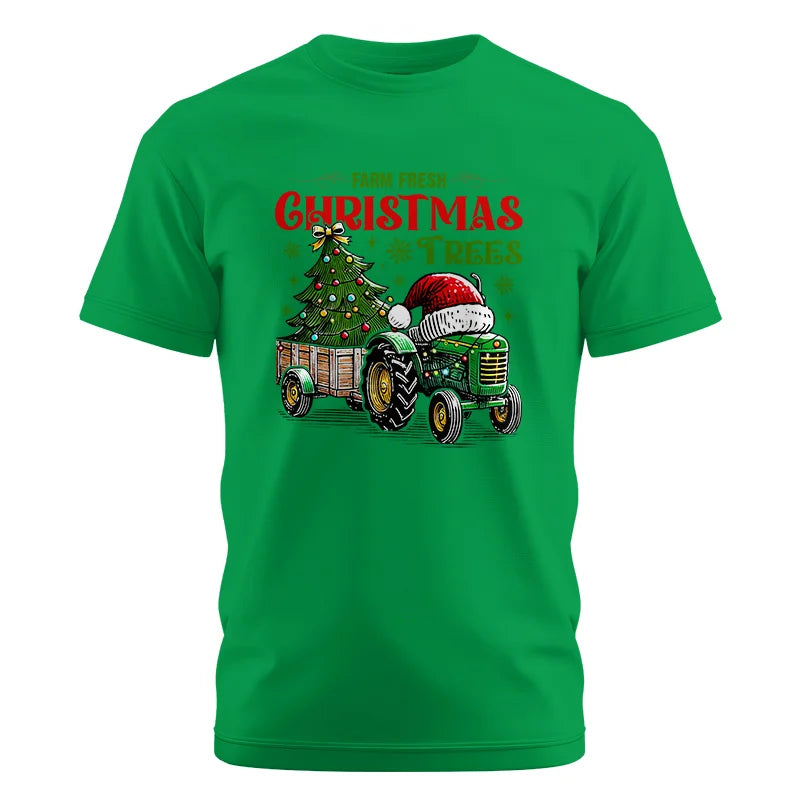 Image of Farm Fresh Christmas Trees - Unisex Cotton Crew Tee