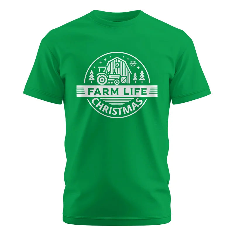 Image of Farm Life Christmas 1 - Unisex Cotton Crew Tee