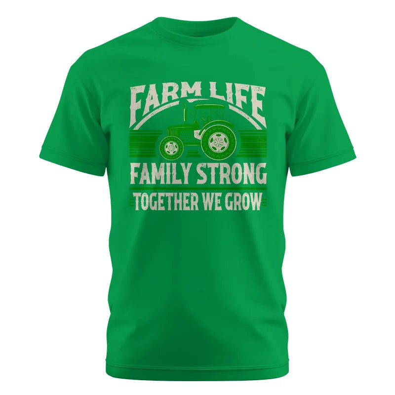 Image of Farm life Family Strong_Together We grow - Unisex Cotton Crew Tee