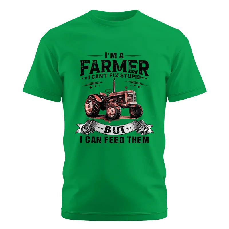 Farmer Can't Fix Stupid - Unisex Cotton Crew Tee