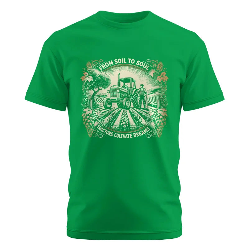 Image of From Soil To Soul_Tractors Cultivate Dreams 2 - Unisex Cotton Crew Tee