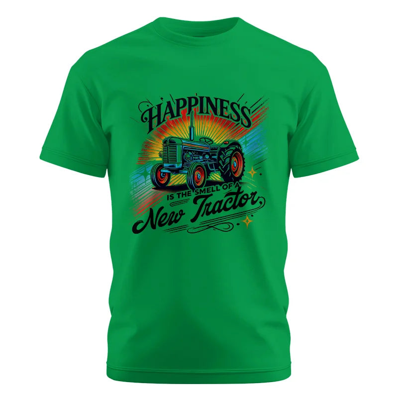 Image of Happiness Is The Smell Of A New Tractor - Unisex Cotton Crew Tee