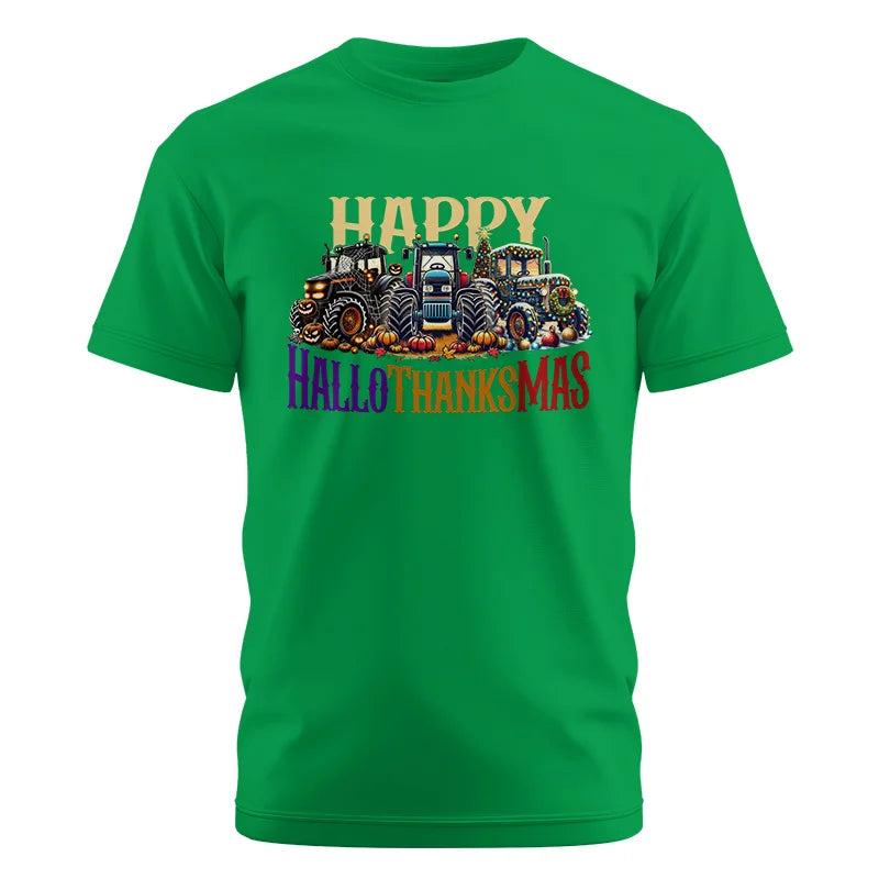 Happy HalloThanksMas - Unisex Cotton Crew Tee