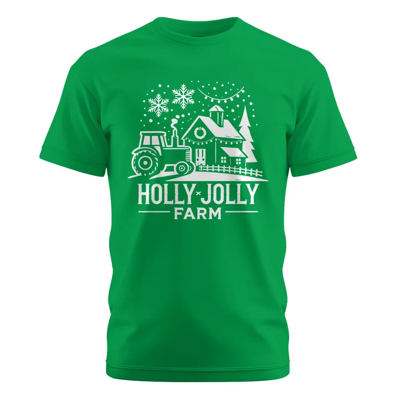 Image of Holly Jolly 3 - Unisex Cotton Crew Tee