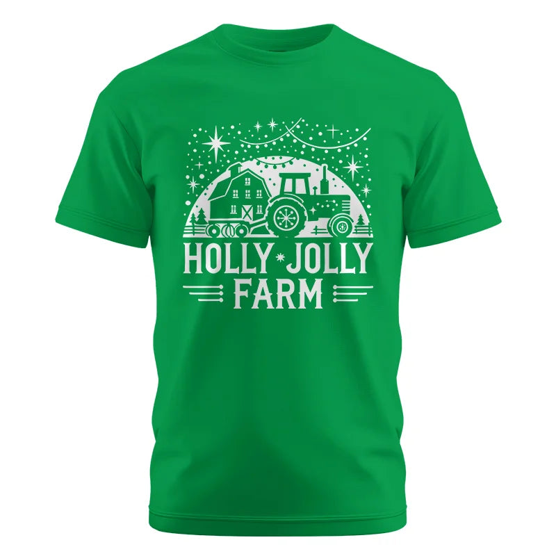 Image of Holly Jolly Farm 2 - Unisex Cotton Crew Tee