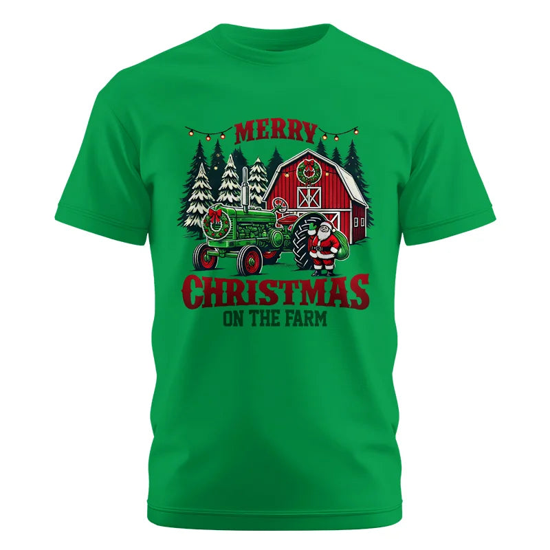 Merry Christmas On The Farm 3 - Unisex Cotton Crew Tee