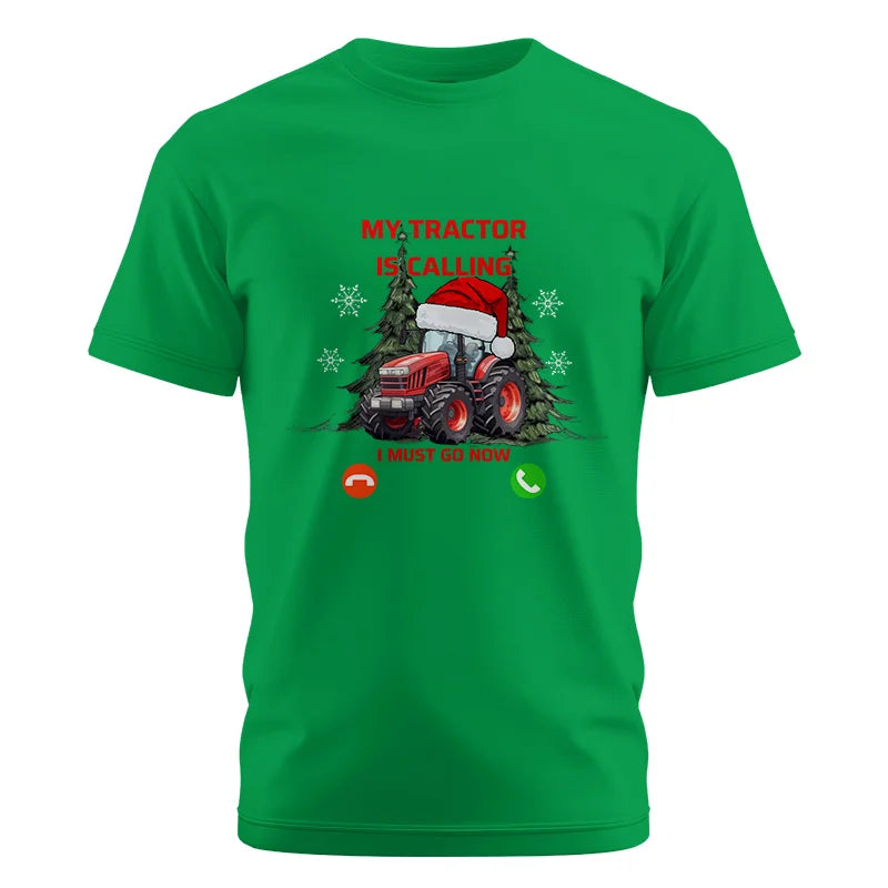 My Tractor Is Calling 2 - Unisex Cotton Crew Tee