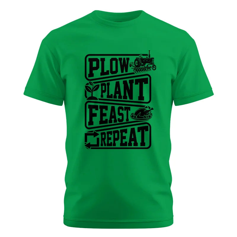 Image of Plow Plant Feast Repeat 1 - Unisex Cotton Crew Tee