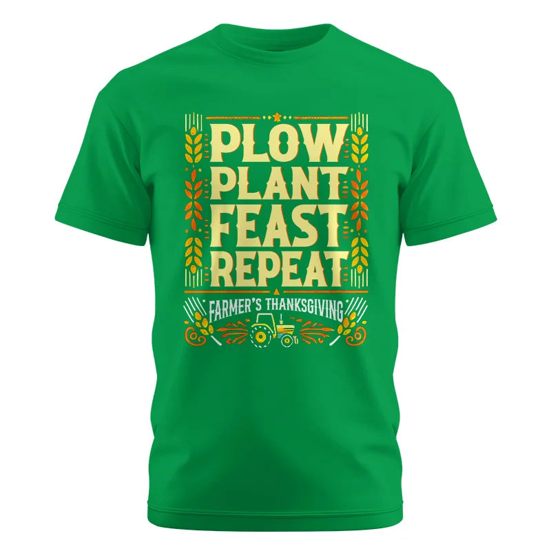 Image of Plow Plant Feast Repeat - Unisex Cotton Crew Tee