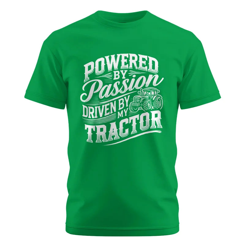 Powered By Passion Driven By My Tractor 2 - Unisex Cotton Crew Tee