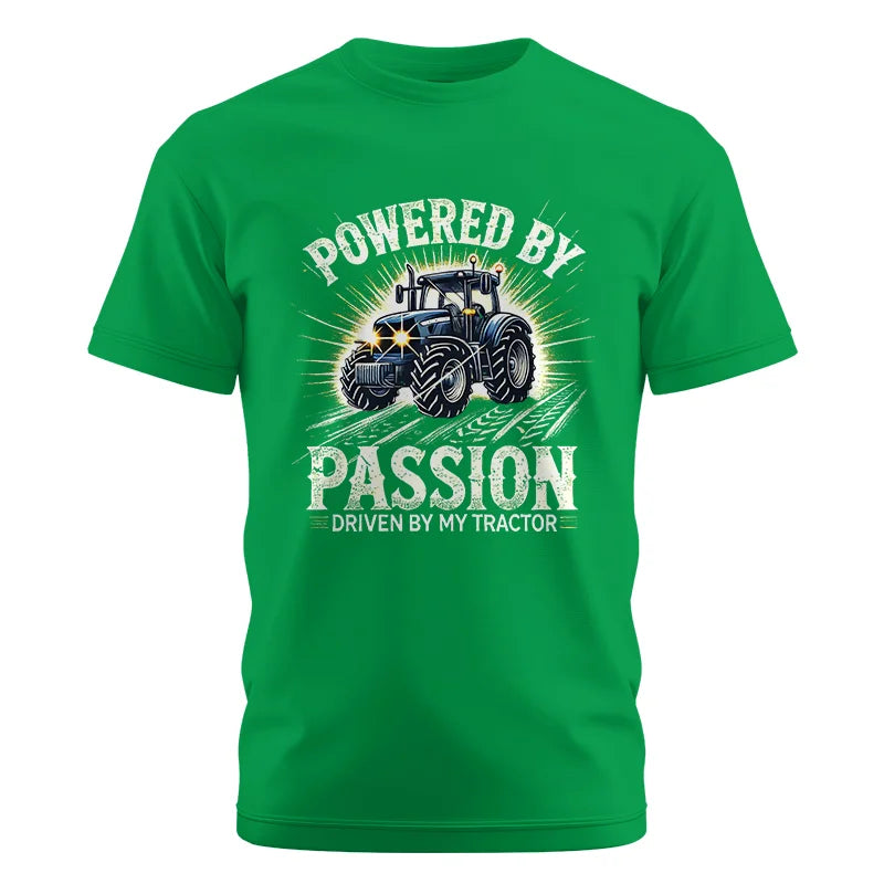 Powered By Passion Driven By My Tractor - Unisex Cotton Crew Tee