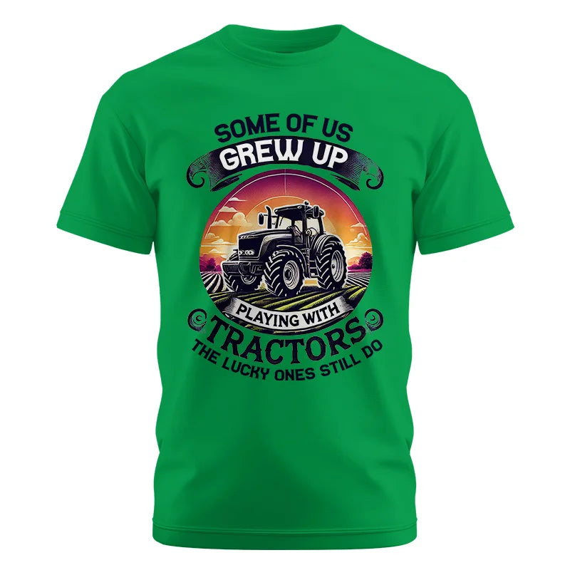 Some Of Us Grew Up Playing With Tractors 4 - Unisex Cotton Crew Tee