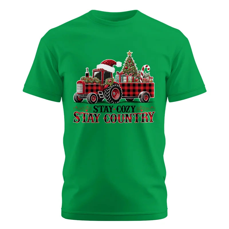 Image of Stay Cozy Stay Country - Unisex Cotton Crew Tee