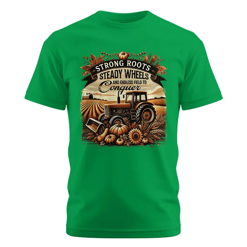 Image of Thanksgiving Farmer Endless Fields To Conquer 2 - Unisex Cotton Crew Tee