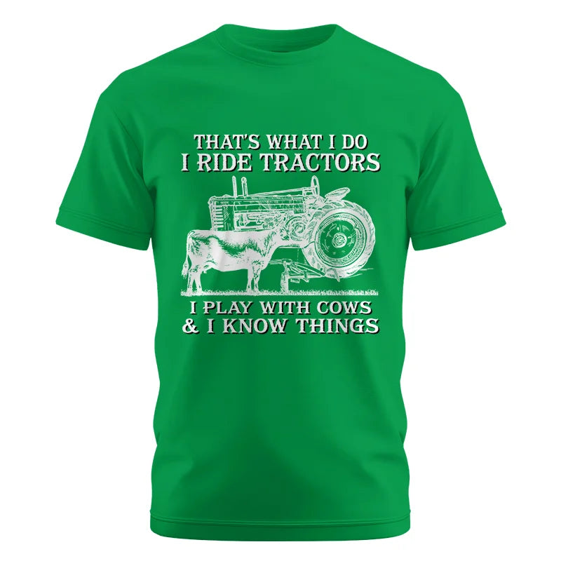 Image of That's What I Do I Ride Tractors - Unisex Cotton Crew Tee