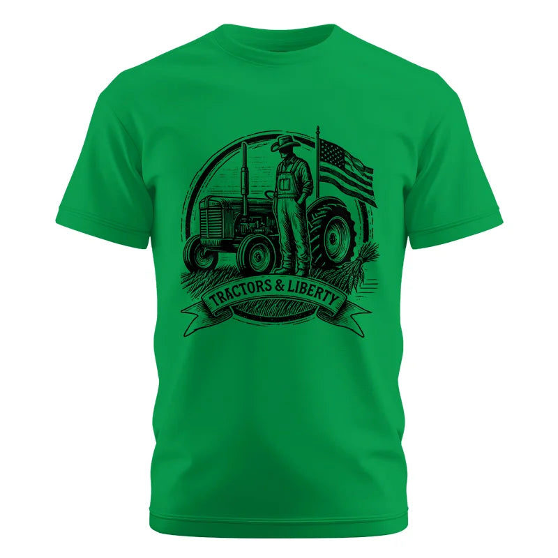 Image of Tractors And Liberty - Unisex Cotton Crew Tee